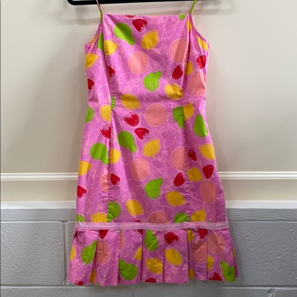 Lilly Pulitzer 6 citrus print dress - Picture 2 of 7